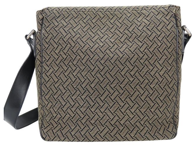 Borsa a Spalla da Uomo Salvatore Ferragamo FB-24 5020 Nero Beige - vista 5