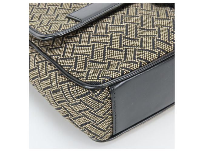 Borsa a Spalla da Uomo Salvatore Ferragamo FB-24 5020 Nero Beige - vista 7