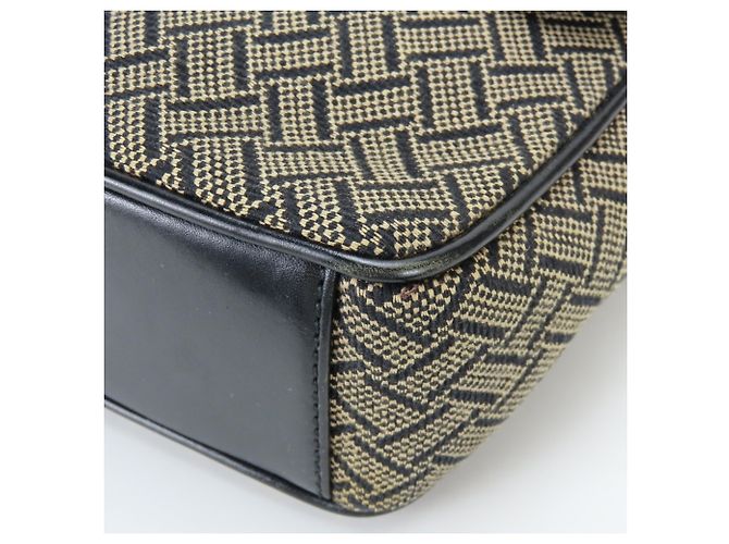 Borsa a Spalla da Uomo Salvatore Ferragamo FB-24 5020 Nero Beige - vista 8