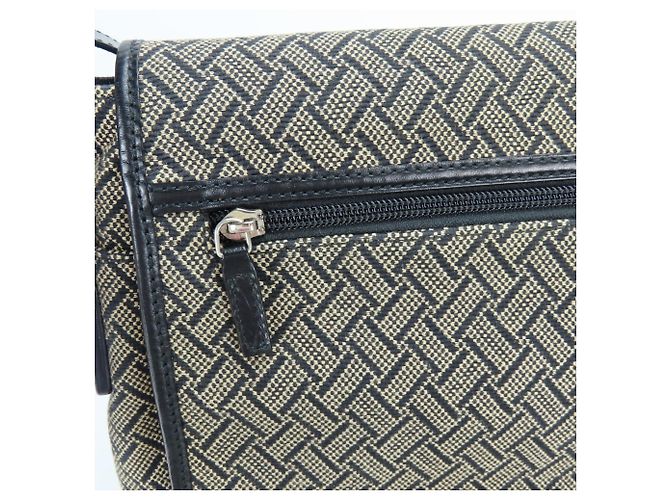 Borsa a Spalla da Uomo Salvatore Ferragamo FB-24 5020 Nero Beige - vista 9