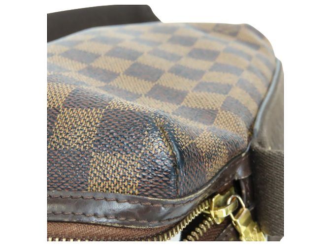 Borsa a Spalla Trotter Bobur Louis Vuitton Marrone Damier ebene - vista 12