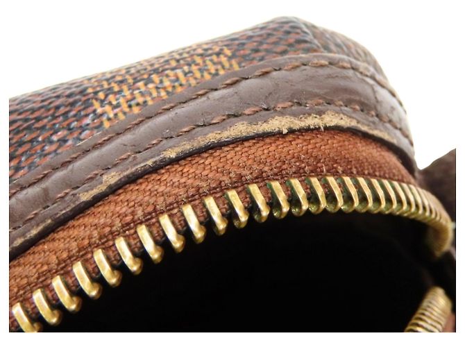 Borsa a Spalla Trotter Bobur Louis Vuitton Marrone Damier ebene - vista 13