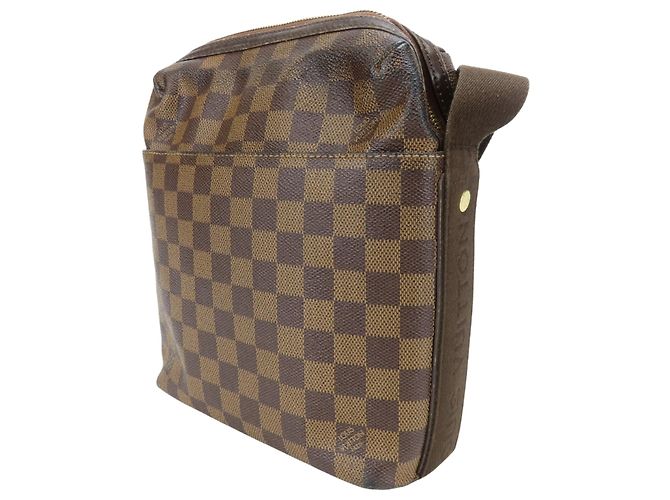 Borsa a Spalla Trotter Bobur Louis Vuitton Marrone Damier ebene - vista 3