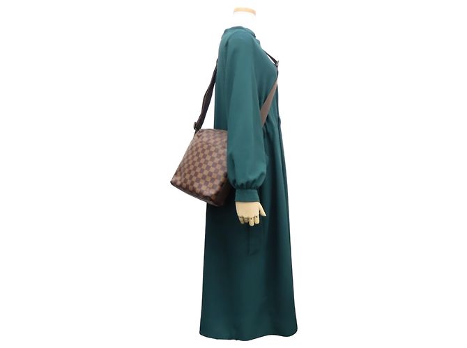 Borsa a Spalla Trotter Bobur Louis Vuitton Marrone Damier ebene - vista 30