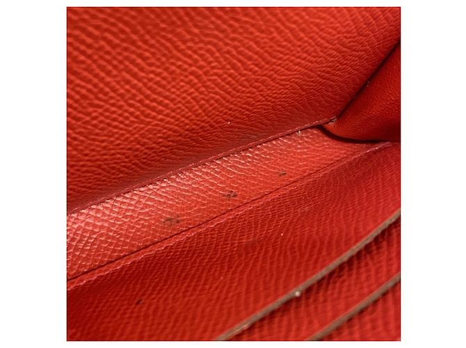 Hermès Hermes Kelly Geldbörse in Rouge Casaque Rot - Ansicht 11