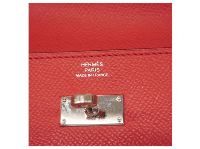 Hermès Hermes Kelly Geldbörse in Rouge Casaque Rot - Ansicht 4