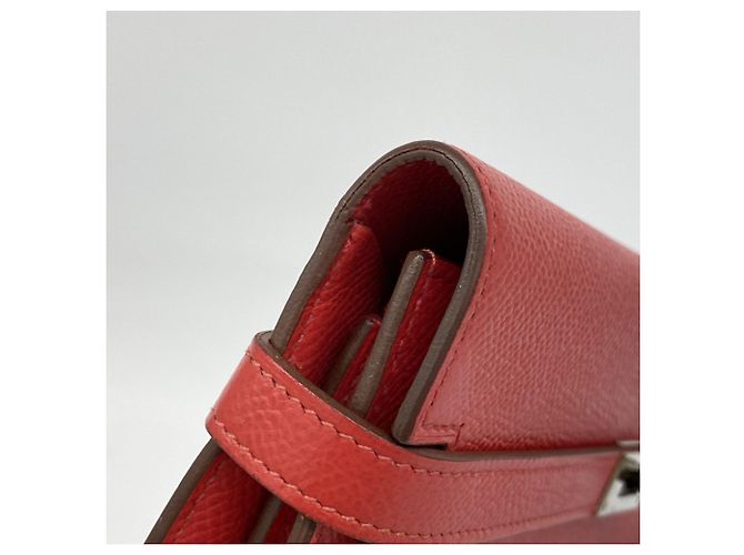Hermès Hermes Kelly Geldbörse in Rouge Casaque Rot - Ansicht 5