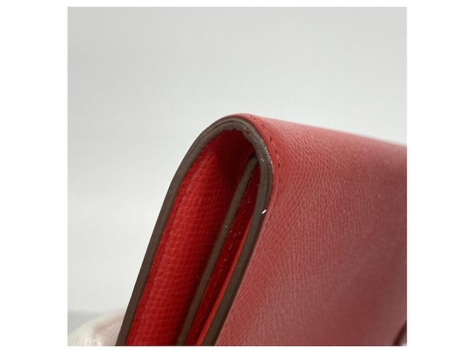 Hermès Hermes Kelly Geldbörse in Rouge Casaque Rot - Ansicht 6