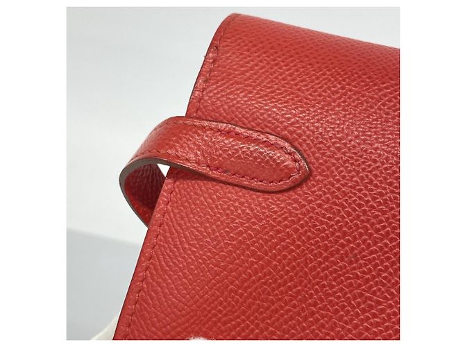 Hermès Hermes Kelly Geldbörse in Rouge Casaque Rot - Ansicht 9
