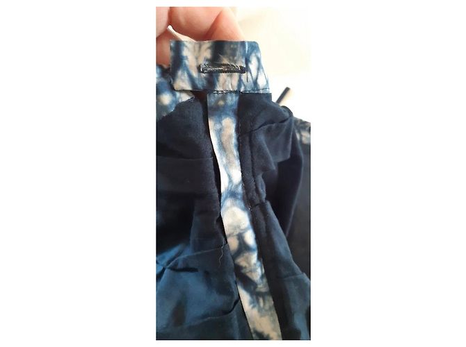 Falda Weekend Max Mara Tie and Dye de algodón azul - vista 8