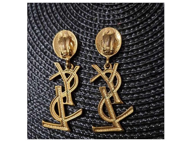 Orecchini Yves Saint Laurent YSL D'oro - vista 2