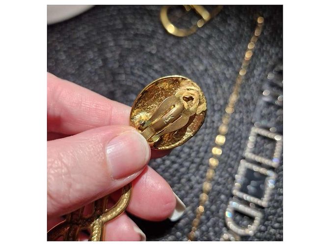 Orecchini Yves Saint Laurent YSL D'oro - vista 6