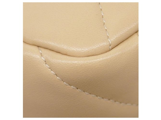 Borsa a spalla in pelle di agnello Chanel 19 con catena Beige - vista 6