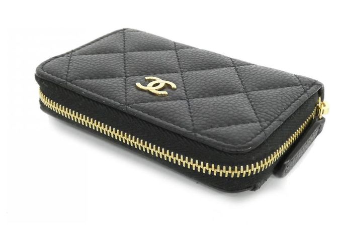 Timeless Chanel zeitloser klassischer Münzbeutel Schwarz - Ansicht 3