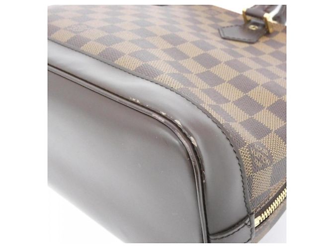 Borsa a mano Damier Alma PM Louis Vuitton Marrone - vista 2