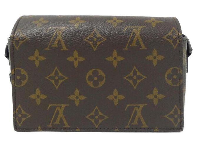 Portafoglio indossabile Louis Vuitton Monogram Macassar Steamer Marrone D'oro - vista 2
