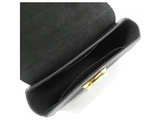 Borsa a Spalla Louis Vuitton Epi Twist MM M41867 Nero - vista 10