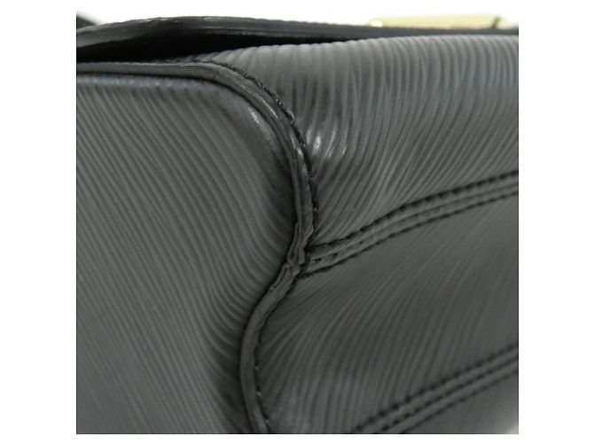 Borsa a Spalla Louis Vuitton Epi Twist MM M41867 Nero - vista 3