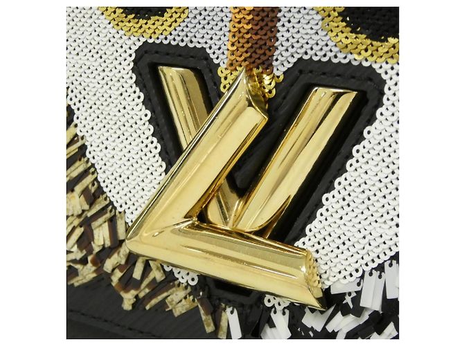Borsa a Spalla Louis Vuitton Epi Twist MM M41867 Nero - vista 4