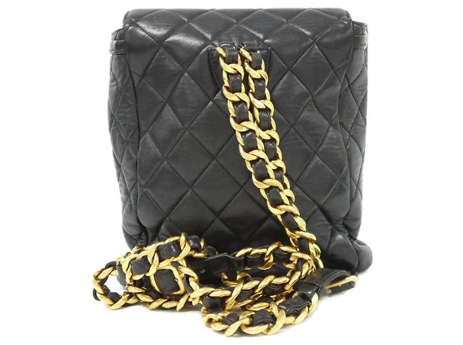 Schwarzer Lammleder-Rucksack Chanel 04194 - Ansicht 2