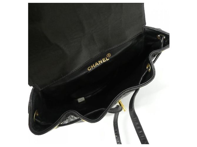 Schwarzer Lammleder-Rucksack Chanel 04194 - Ansicht 8