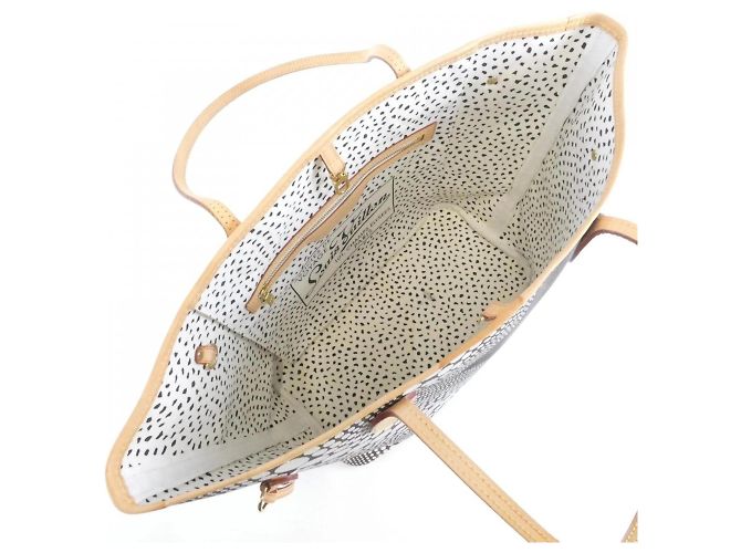Bolso Louis Vuitton Monogram Wave Neverfull MM Castaño Blanco Monograma - vista 7