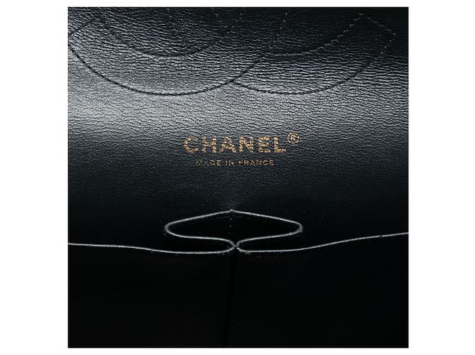 Chanel Nero Jumbo Classico Caviar Doppio Flap - vista 5