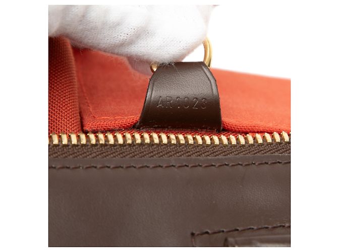 Louis Vuitton Marrone Damier Ebene Greenwich PM - vista 6