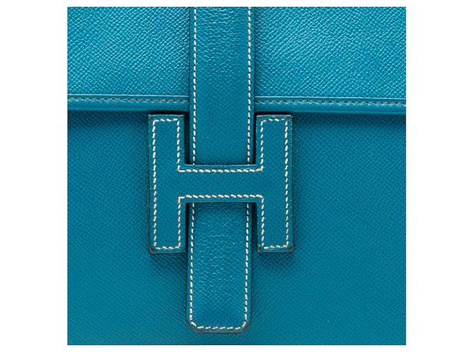 Hermès Jige 29 in Epsom blu - vista 6