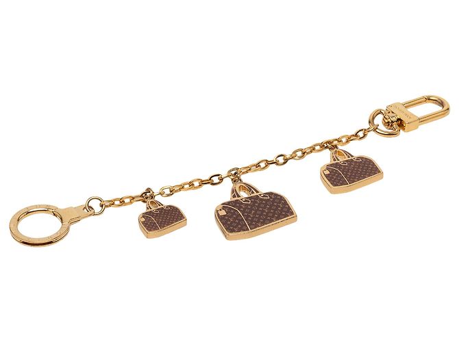 Charm per borsa Monogram Speedy Trio in catena placcato oro Louis Vuitton D'oro - vista 2