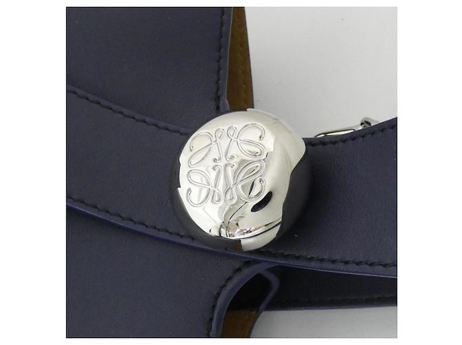 Mini bolsa bucket Pebble da Loewe Azul - vista 7