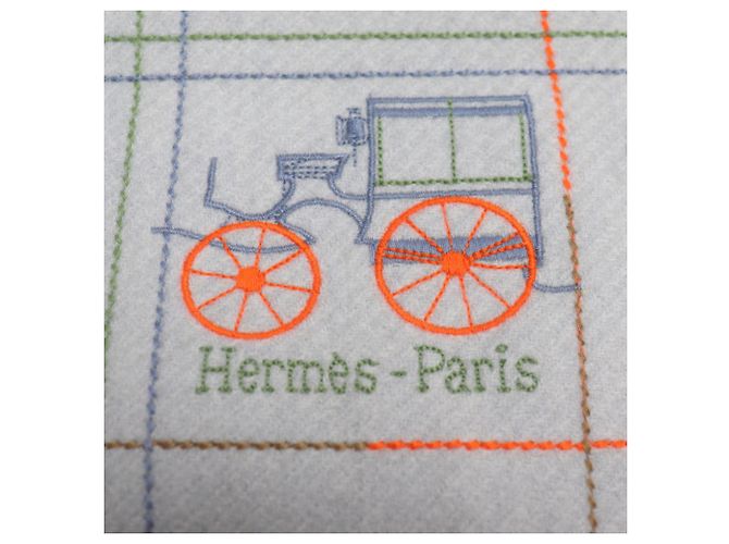 Sciarpa in cashmere Grand Blode Berline di Hermès Marrone - vista 3