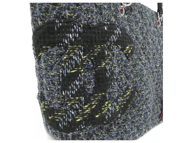 Borsa a Spalla Chanel Cambon Line 25170 Blu navy - vista 4