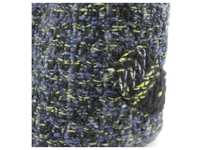 Borsa a Spalla Chanel Cambon Line 25170 Blu navy - vista 7