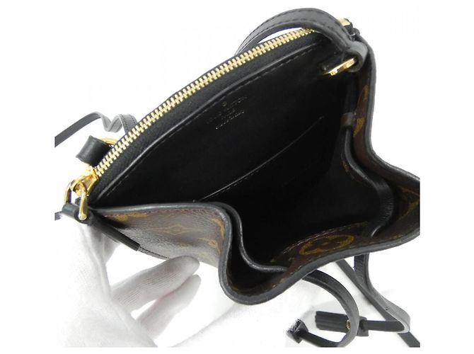 Noe Borsa a Spalla Noé MINI in Monogram con Frange di Louis Vuitton Marrone - vista 7