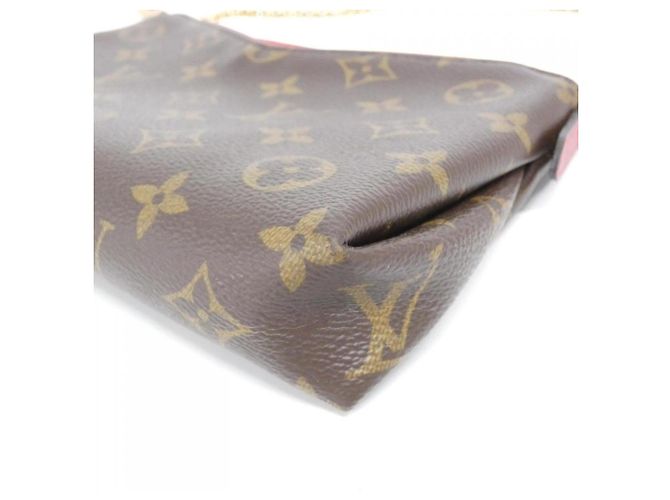Borsa a Spalla Pallas Monogram di Louis Vuitton Marrone Fuschia - vista 4