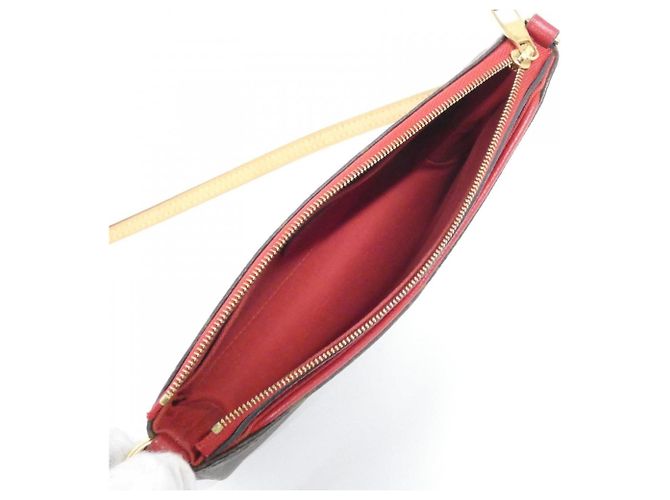 Borsa a Spalla Pallas Monogram di Louis Vuitton Marrone Fuschia - vista 8