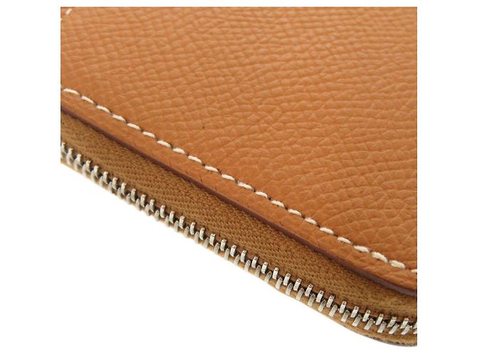Monedero compacto mini Azap Silkin de Hermès Castaño - vista 7