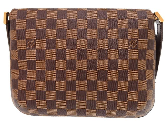 Borsa a Spalla Musette Tango Damier Louis Vuitton Marrone Damier ebene - vista 2