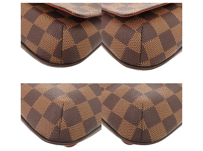 Borsa a Spalla Musette Tango Damier Louis Vuitton Marrone Damier ebene - vista 3
