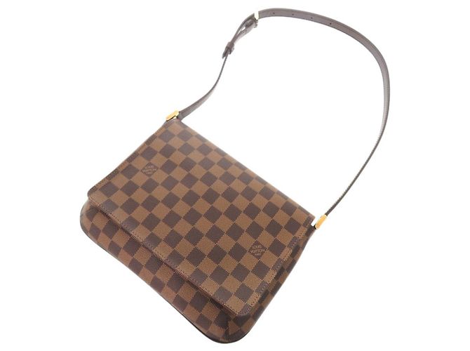 Borsa a Spalla Musette Tango Damier Louis Vuitton Marrone Damier ebene - vista 4