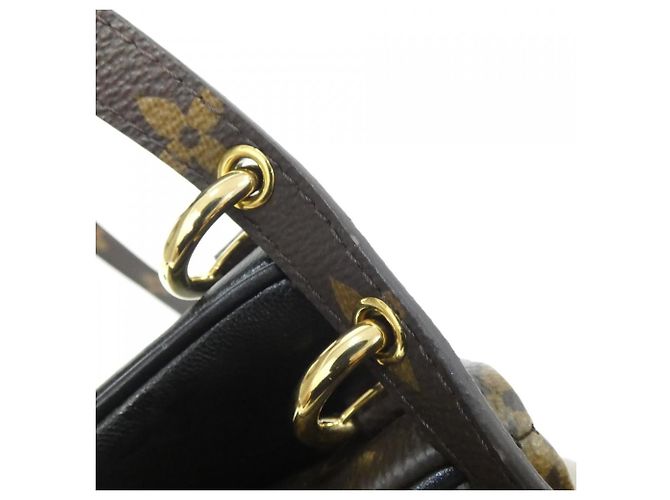 Borsa a Spalla Louis Vuitton Monogram Pochette LV3 M45412 Marrone Nero - vista 5