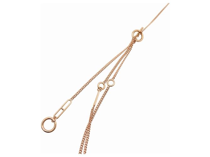 Hermès Echappé KL8PG Lange Halskette Golden - Ansicht 3