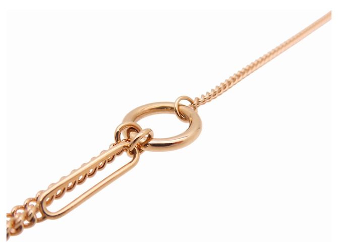 Hermès Echappé KL8PG Lange Halskette Golden - Ansicht 4