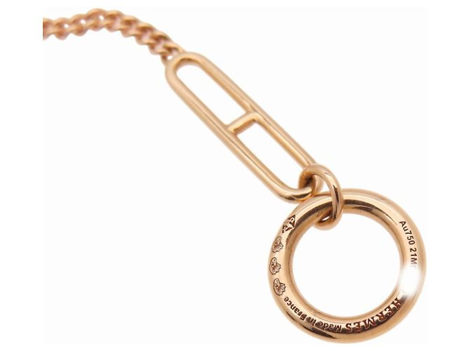 Hermès Echappé KL8PG Lange Halskette Golden - Ansicht 5