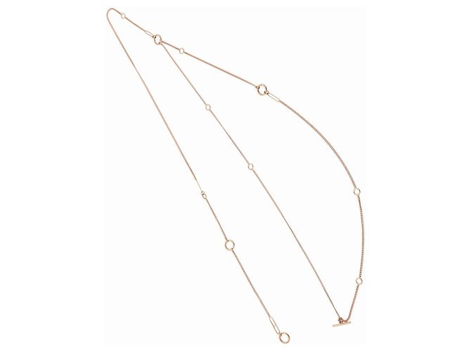 Hermès Echappé KL8PG Lange Halskette Golden - Ansicht 6