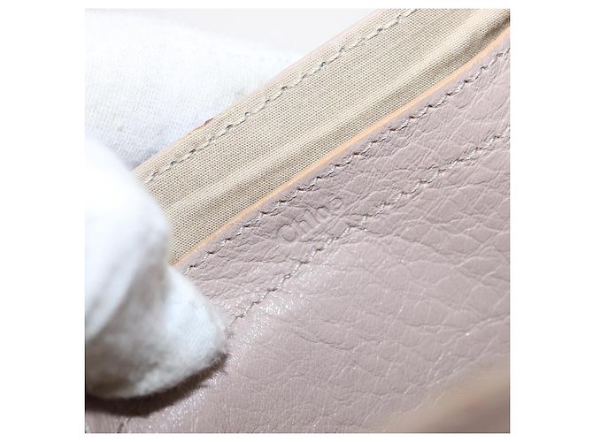 Chloé Borsa a spalla Chloe Lily in pelle Beige - vista 6