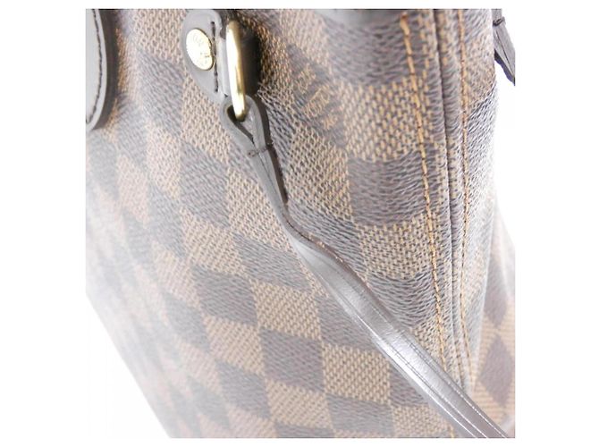 Borsa Louis Vuitton Damier Neverfull PM Marrone - vista 4