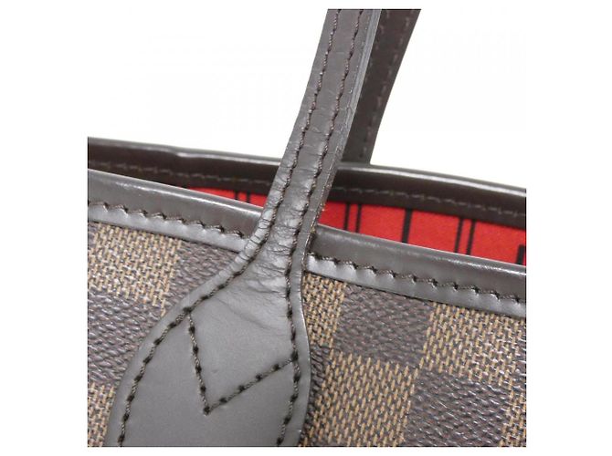 Borsa Louis Vuitton Damier Neverfull PM Marrone - vista 6