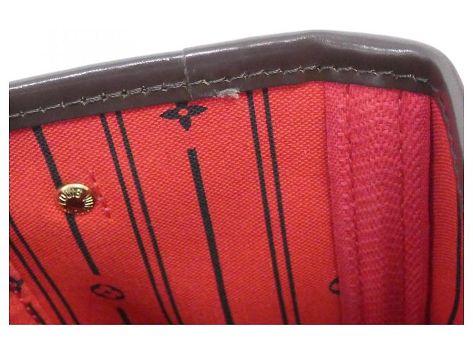 Borsa Louis Vuitton Damier Neverfull PM Marrone - vista 9